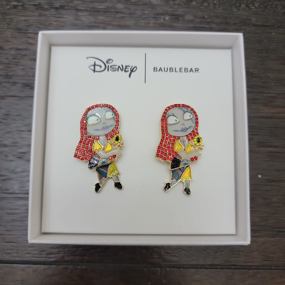 Disney x Baublebar Nightmare Before Christmas Sally Dangle Earrings NIB